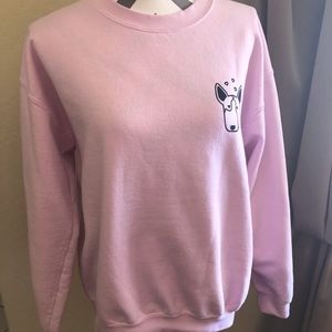 LaurDIY Merchandise Pink Moosie Sweat Shirt